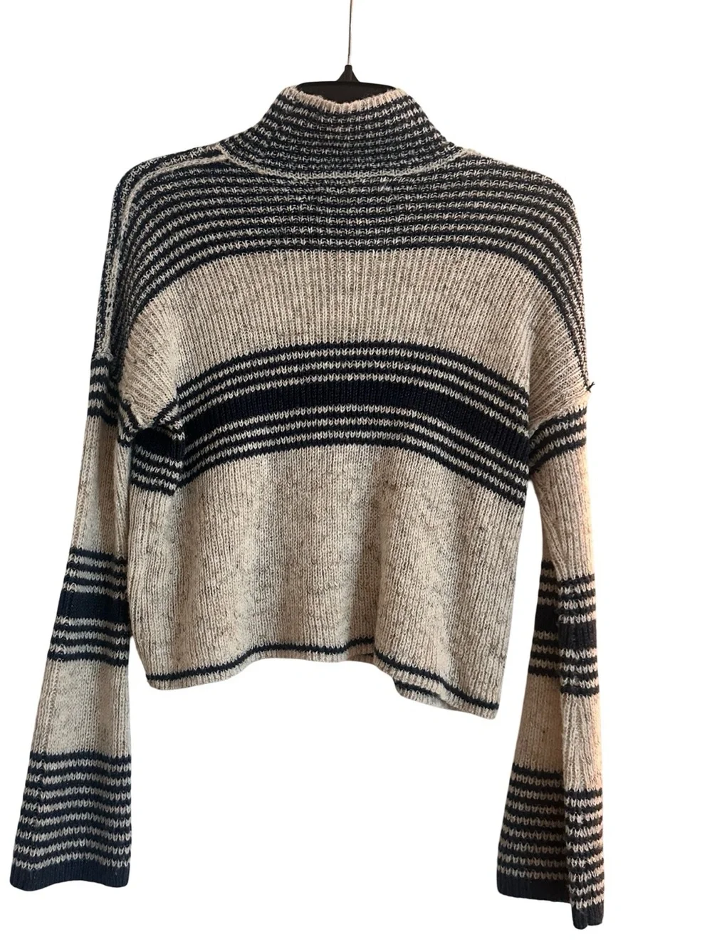 Anthropologie cream navy
